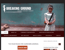 Tablet Screenshot of breaking-ground.org